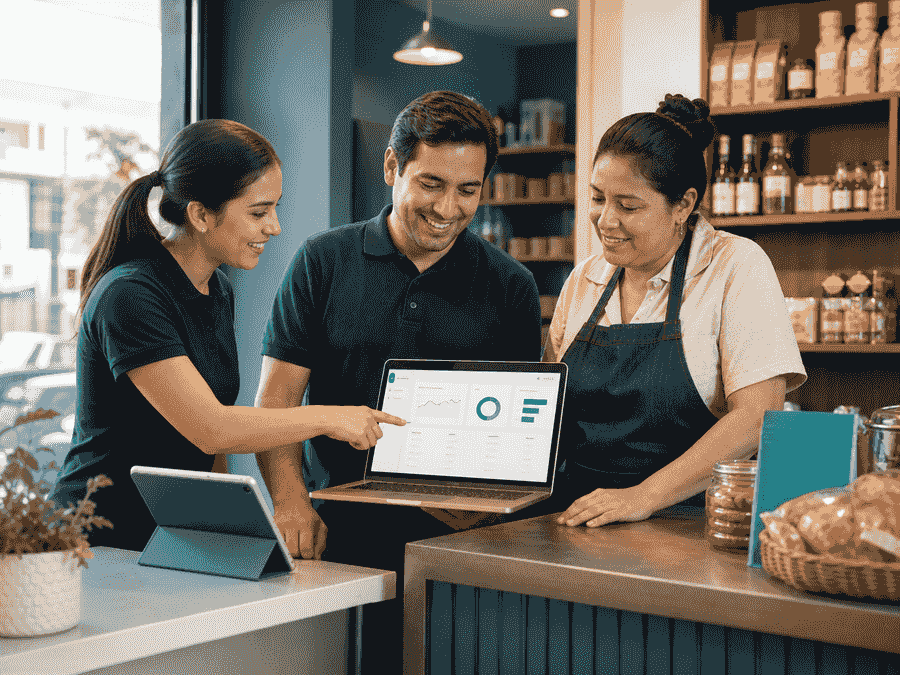 Equipo de Boletealo ayudando a una MYPE con su sistema